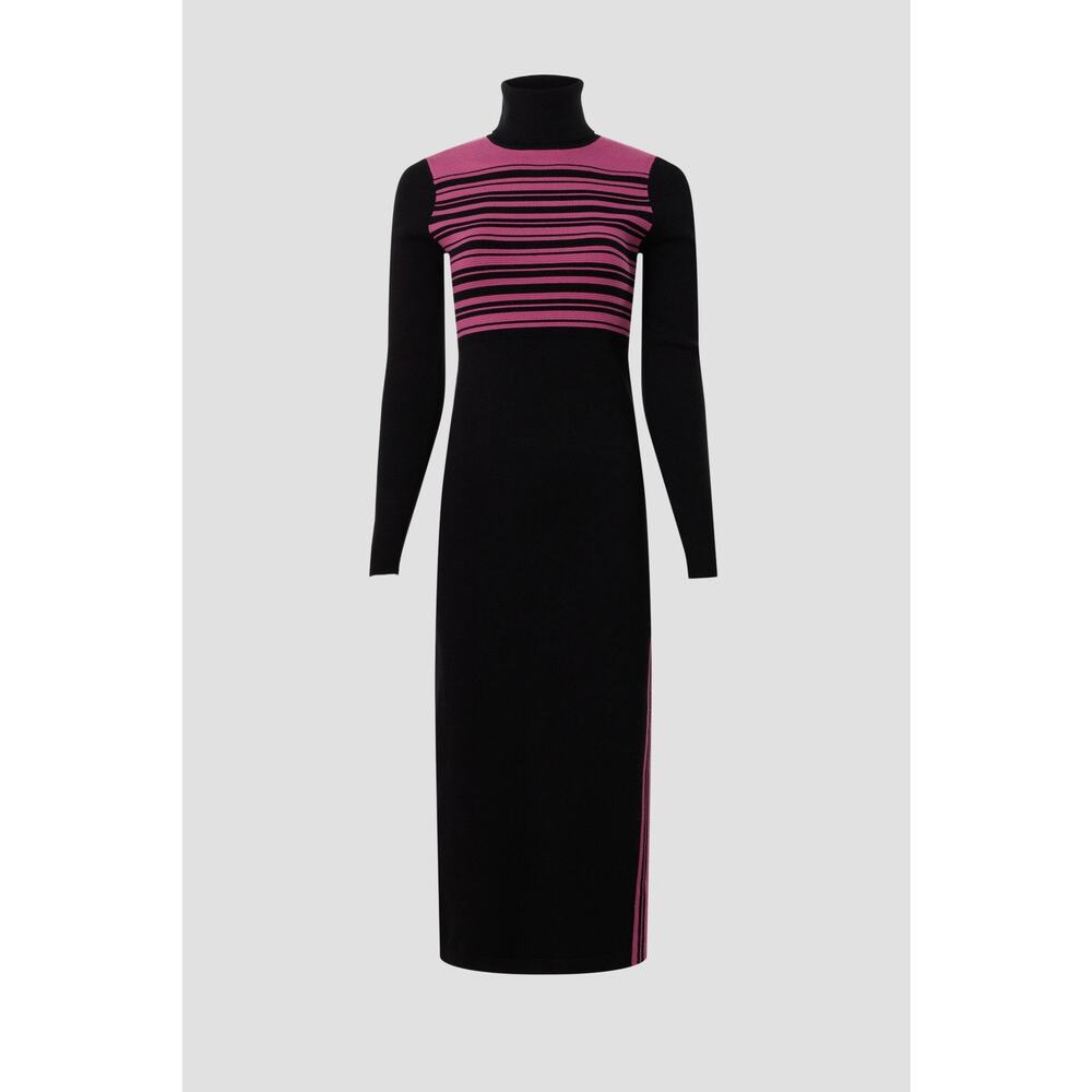 TOCCIN X RTR Stripe Turtleneck Dress - Size Medium